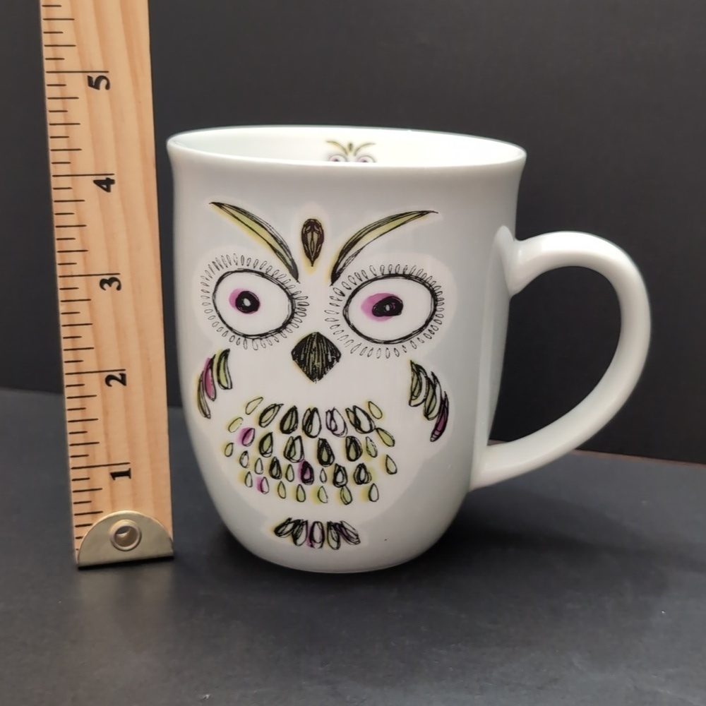 OWLS Collectable Vintage Design White Ceramic Mug - Picture 7 of 7